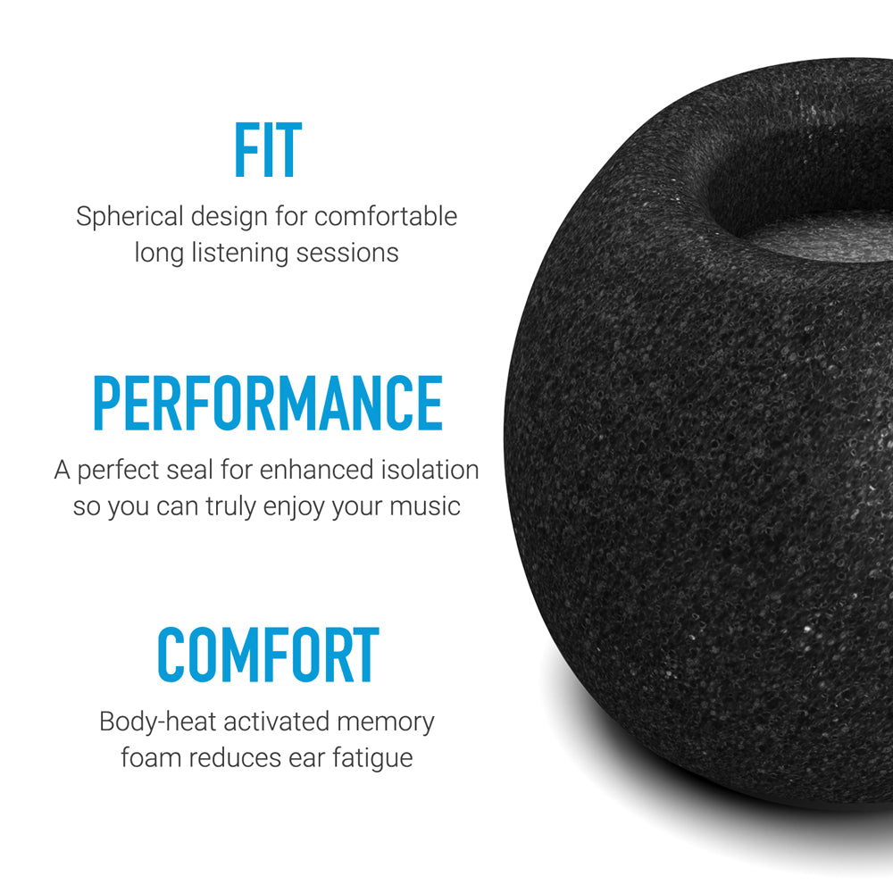 close up of Comply TSX-400 Comfort Plus highlighting fit, performance and comfort