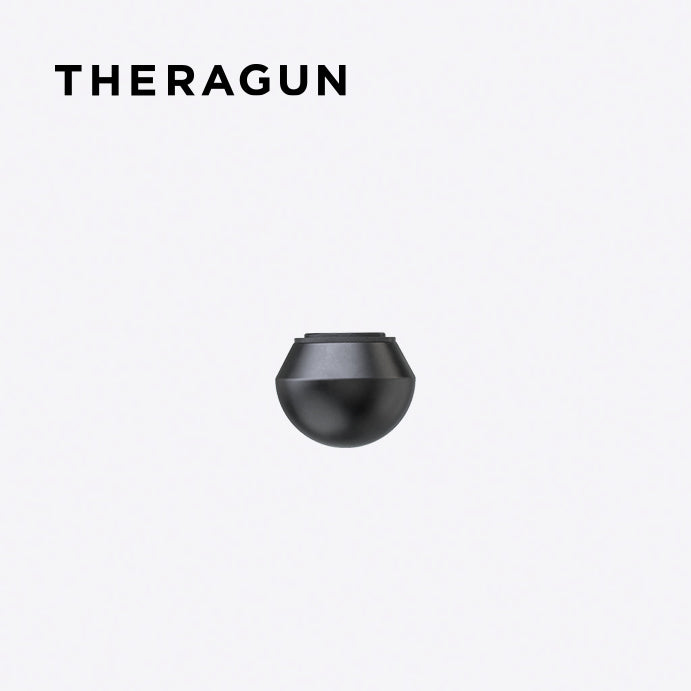 Theragun standard ball attachment on a white background with Theragun logo