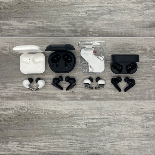 Comply TrueGrip Pro Premium Memory Foam Tips (TW-300-B) fitted on earbuds