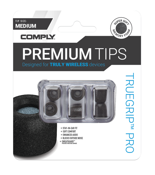 Comply TrueGrip Pro Premium Memory Foam Tips (TW-300-B)